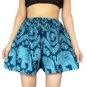 Women's Boho Harem Shorts - Made from soft rayon, cool and flowy. Size M